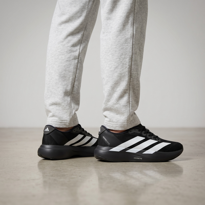 ⚡🖤 Adidas Adizero Lightweight Performance Running Sneakers – Black & White Athletic Racing Shoes 👟🔥
