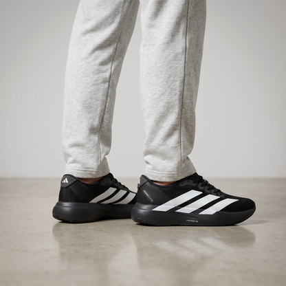 ⚡🖤 Adidas Adizero Lightweight Performance Running Sneakers – Black & White Athletic Racing Shoes 👟🔥