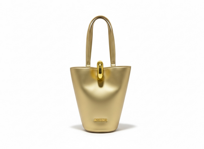 Jacquemus Gold Bucket Bag ✨💛 Metallic Mini Luxury Statement Piece