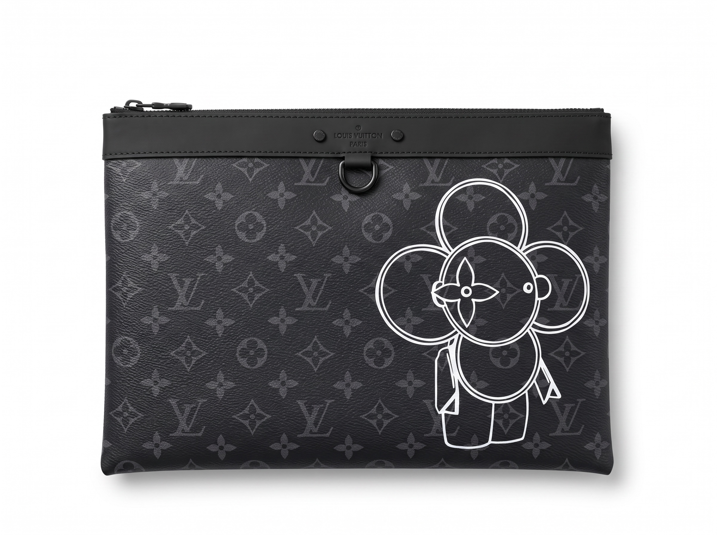 ✨ Louis Vuitton Monogram Eclipse Vivienne Pouch – Black
