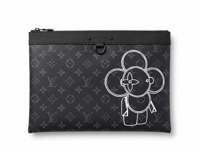 ✨ Louis Vuitton Monogram Eclipse Vivienne Pouch – Black