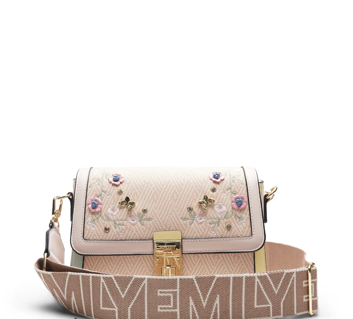 Emily Loran Embellished Pastel Crossbody Bag 🌸👜✨