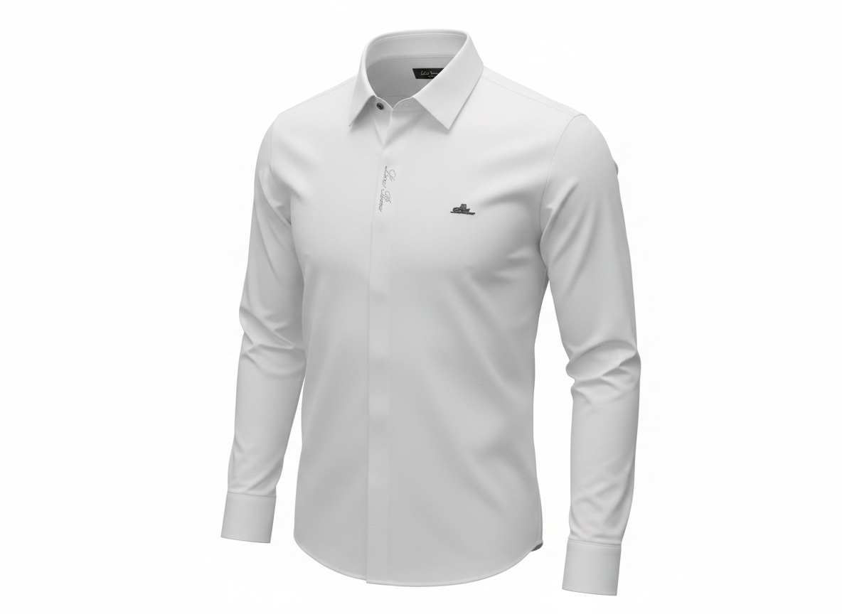 Loro Piana White Long Sleeve Shirt 🤍✨ Clean Luxury Fit