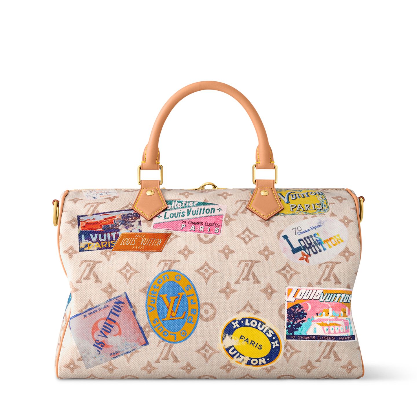 Louis Vuitton Monogram Travel Stickers Speedy Bag 🤍👜✈️