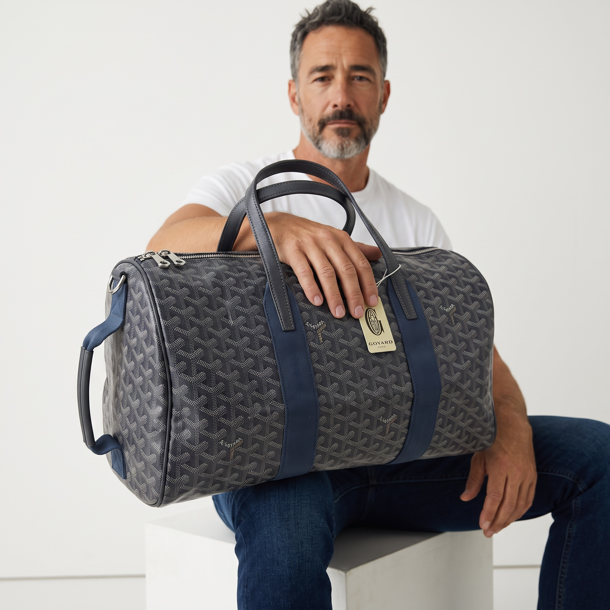 Goyard Grey Monogram Duffle Bag 🧳🩶✨ | Signature Luxury Travel Companion ✈️🔥