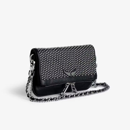 ZADIG & VOLTAIRE Studded Clutch Bag 🖤✨ | Rock-Chic Statement