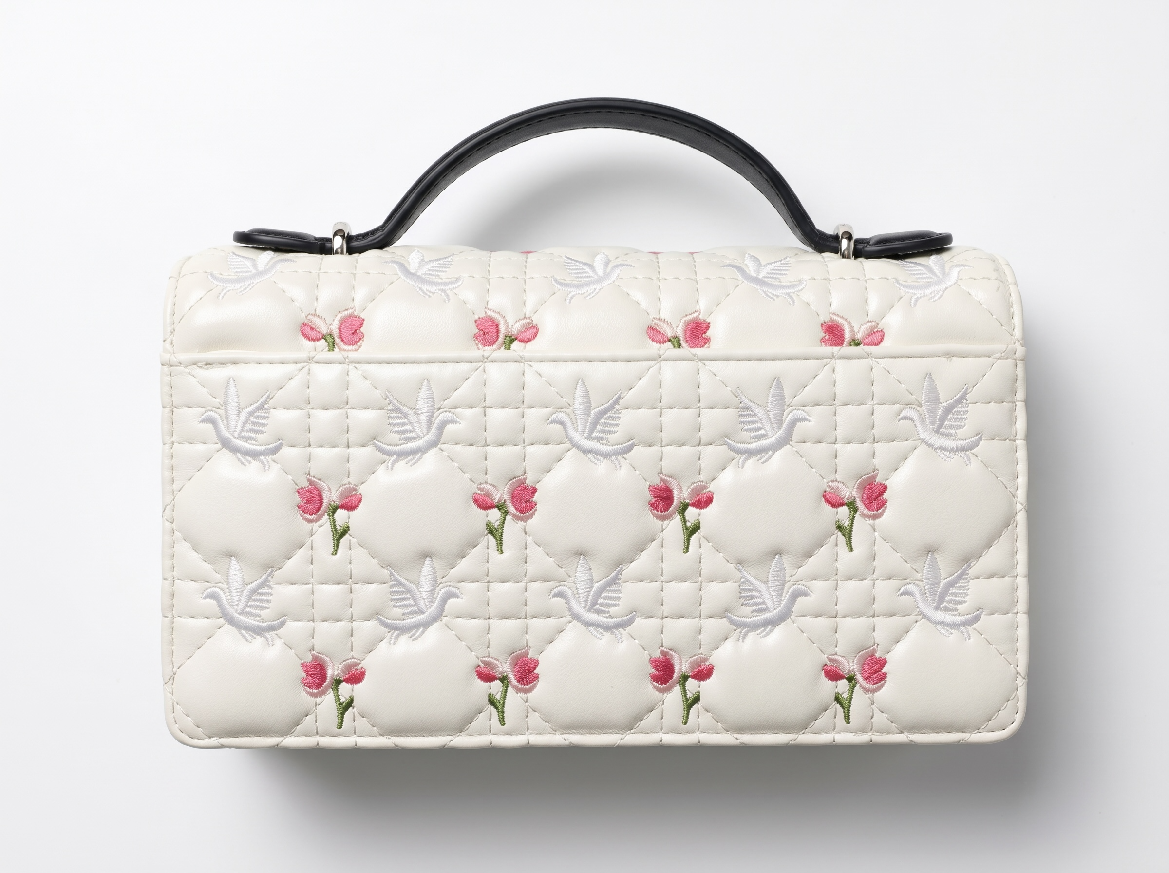 ✨ Dior My Dior Embroidered Top Handle Bag – Ivory Blossom Edition ✨