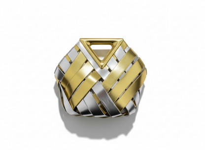 BOTTEGA VENETA Metallic Knot Clutch ✨💛 | Iconic Luxury Statement