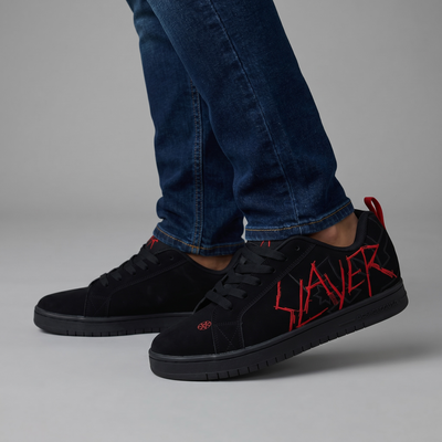 DC Shoes x Slayer Sneakers – Black & Red Limited Edition