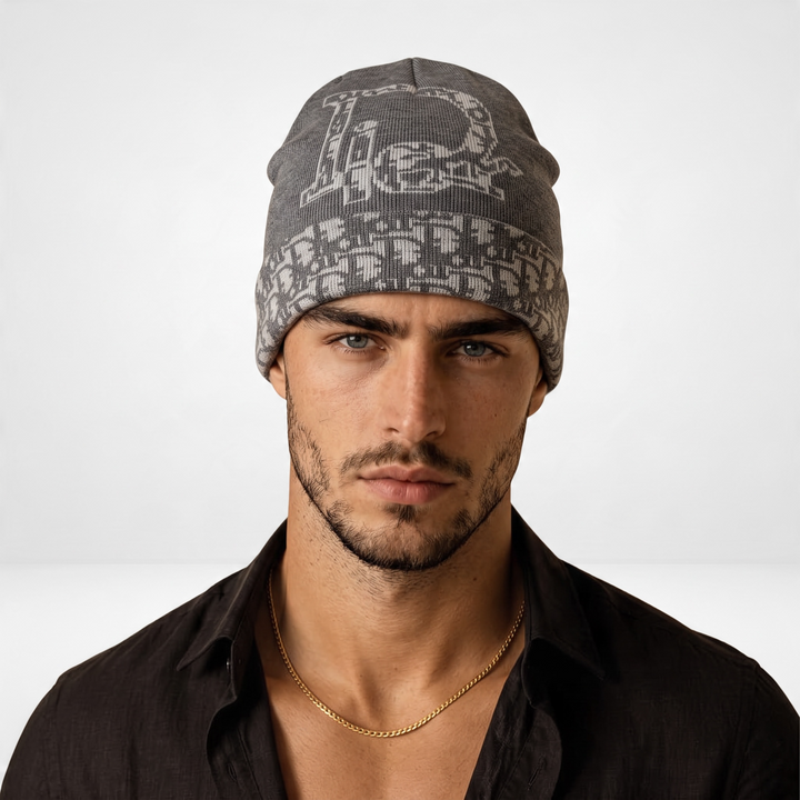 Dior Knit Beanie — Grey