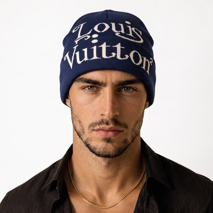 Louis Vuitton Signature Beanie — Blue