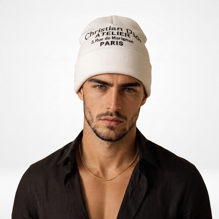 Christian Dior Atelier Beanie — White