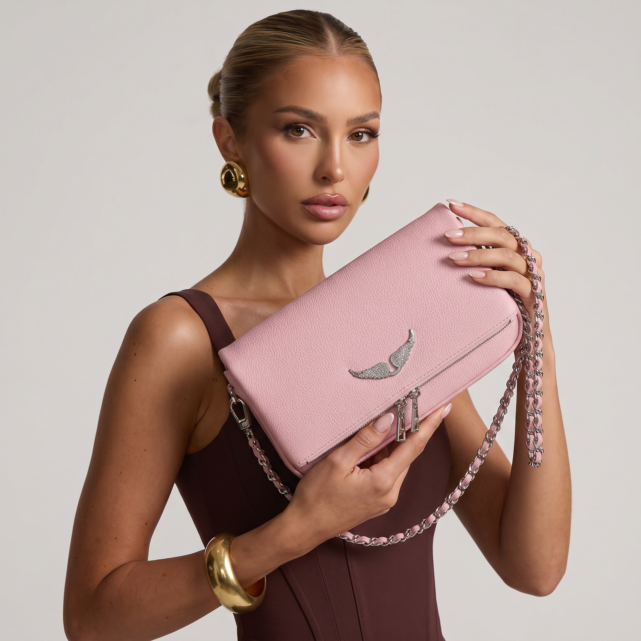 Zadig & Voltaire Pink Leather Crossbody Bag 💗✨ | Chic Everyday Statement