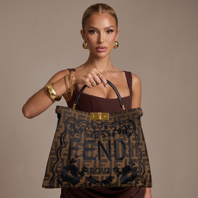 Fendi Roma Monogram Handbag 🤎✨ | Iconic Designer Statement