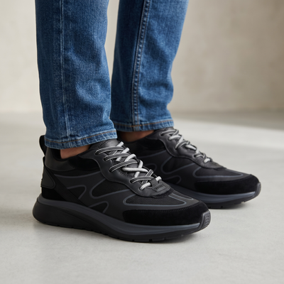⚫ Zegna Black Active Sneakers – Luxury Performance in Motion 👟