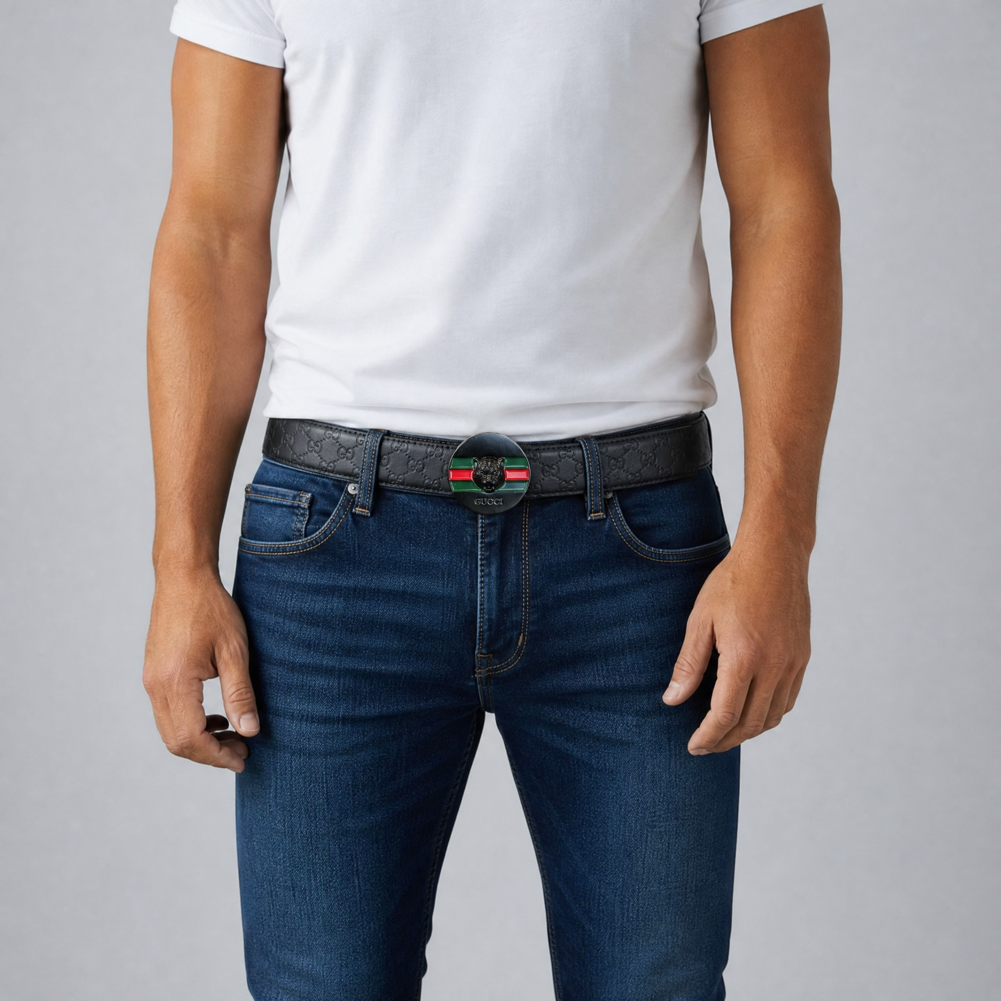 🖤 Gucci GG Belt  Tiger Head Buckle -Iconic Statement ✨