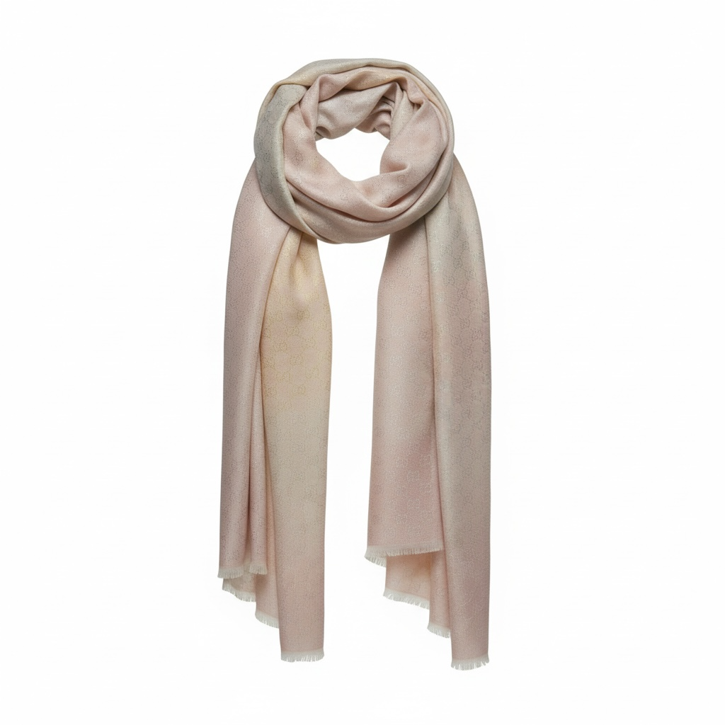Gucci Pastel Stripes Signature Scarf 💖✨ | Elegant Designer Winter Wrap