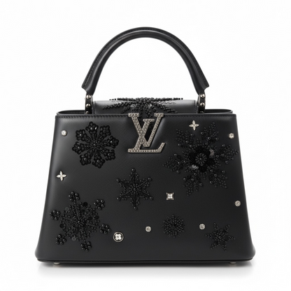 ✨ Louis Vuitton Black Crystal Snowflake Capucines – Limited Winter Night Edition ✨