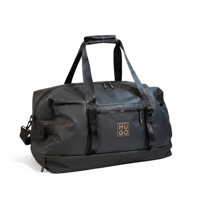 HUGO BOSS Black Duffle Bag 🖤 | Premium Travel & Gym Bag with Bold Modern Design