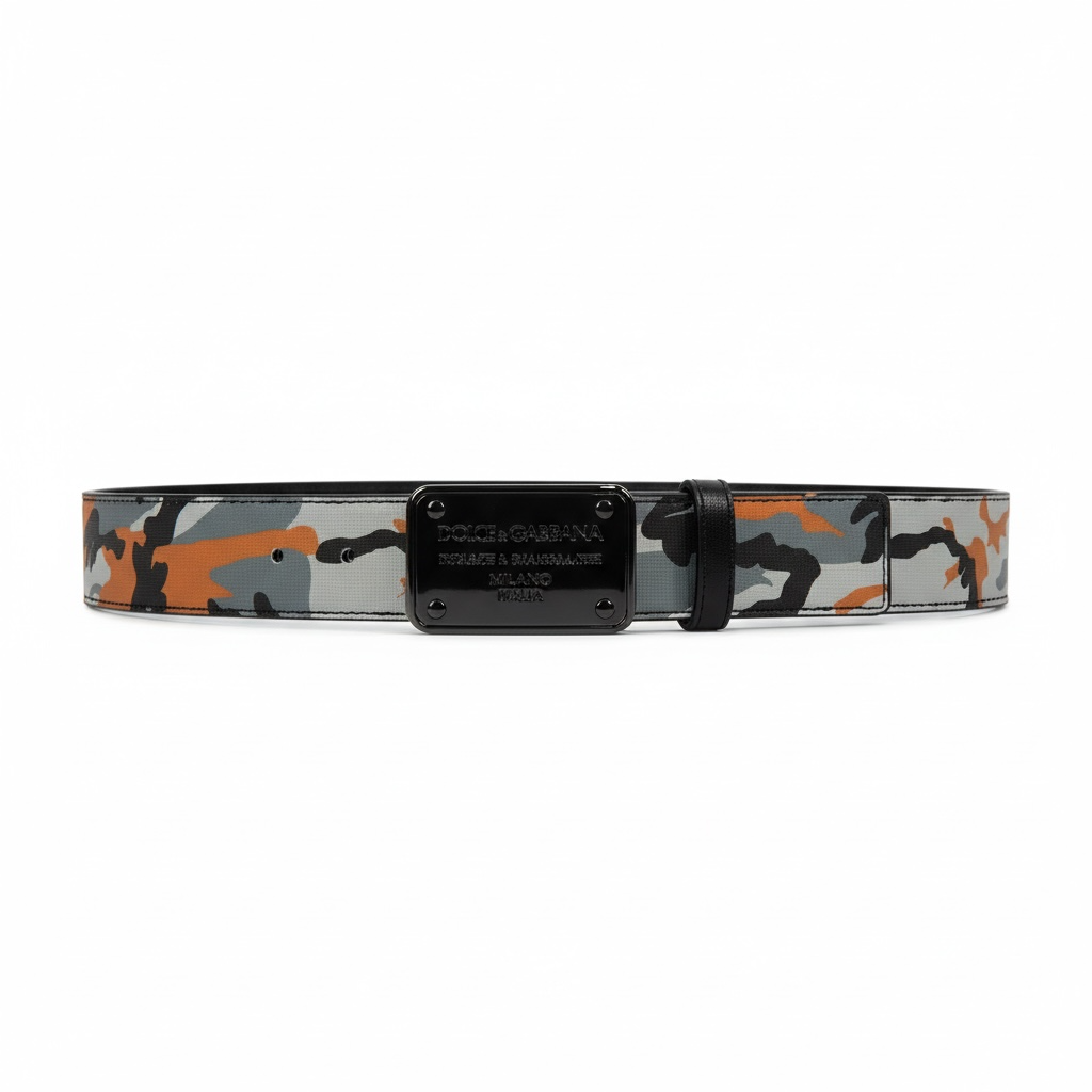 Dolce & Gabbana™ Camouflage Belt 🎯 (115 cm | Limited Milano Edition)