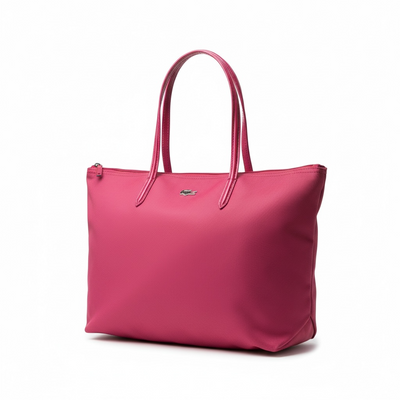 Lacoste Large Tote Bag – Bold Pink, Spacious & Stylish