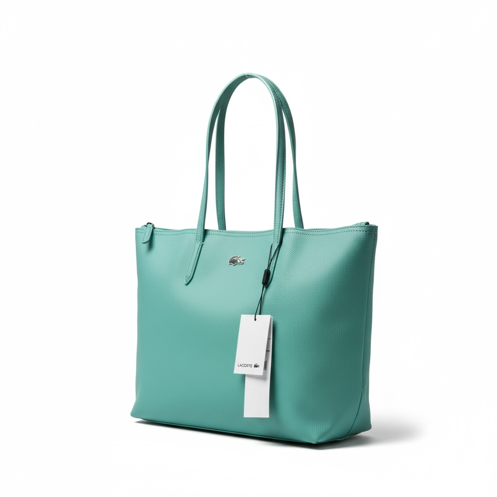 💚 Lacoste Large Classic Tote — Mint Green Edition 💚