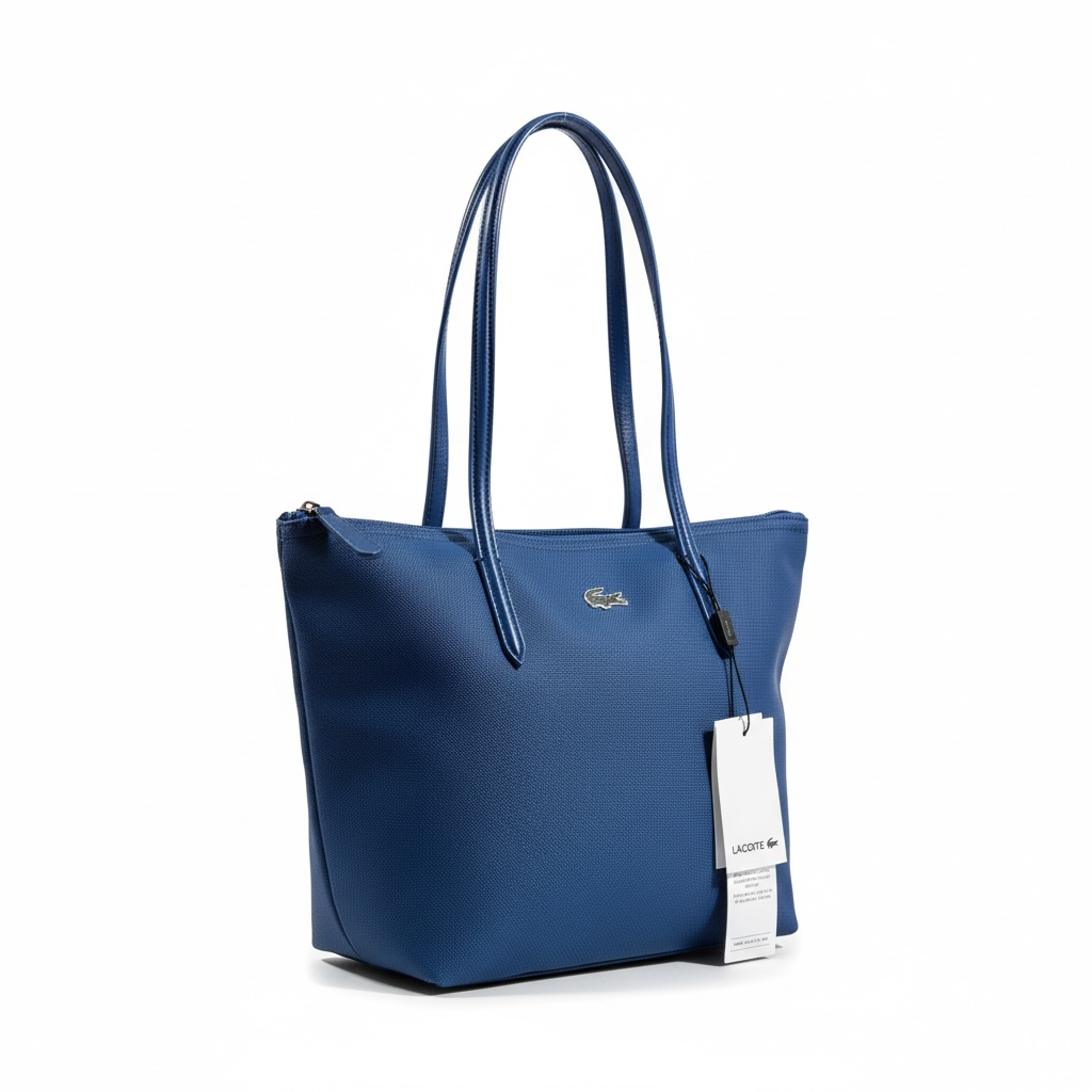 ✨ Lacoste Medium Tote Bag – Royal Blue | Classic & Chic 🐊💼