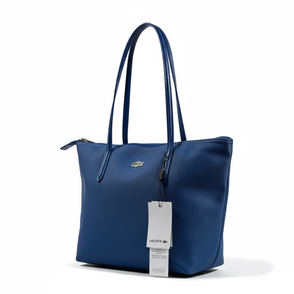 ✨ Lacoste Medium Tote Bag – Royal Blue | Classic & Chic 🐊💼