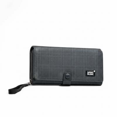 Montblanc Blue Check Long Wallet – Signature Edition