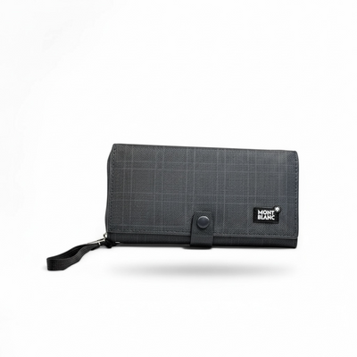 Montblanc Blue Check Long Wallet – Signature Edition