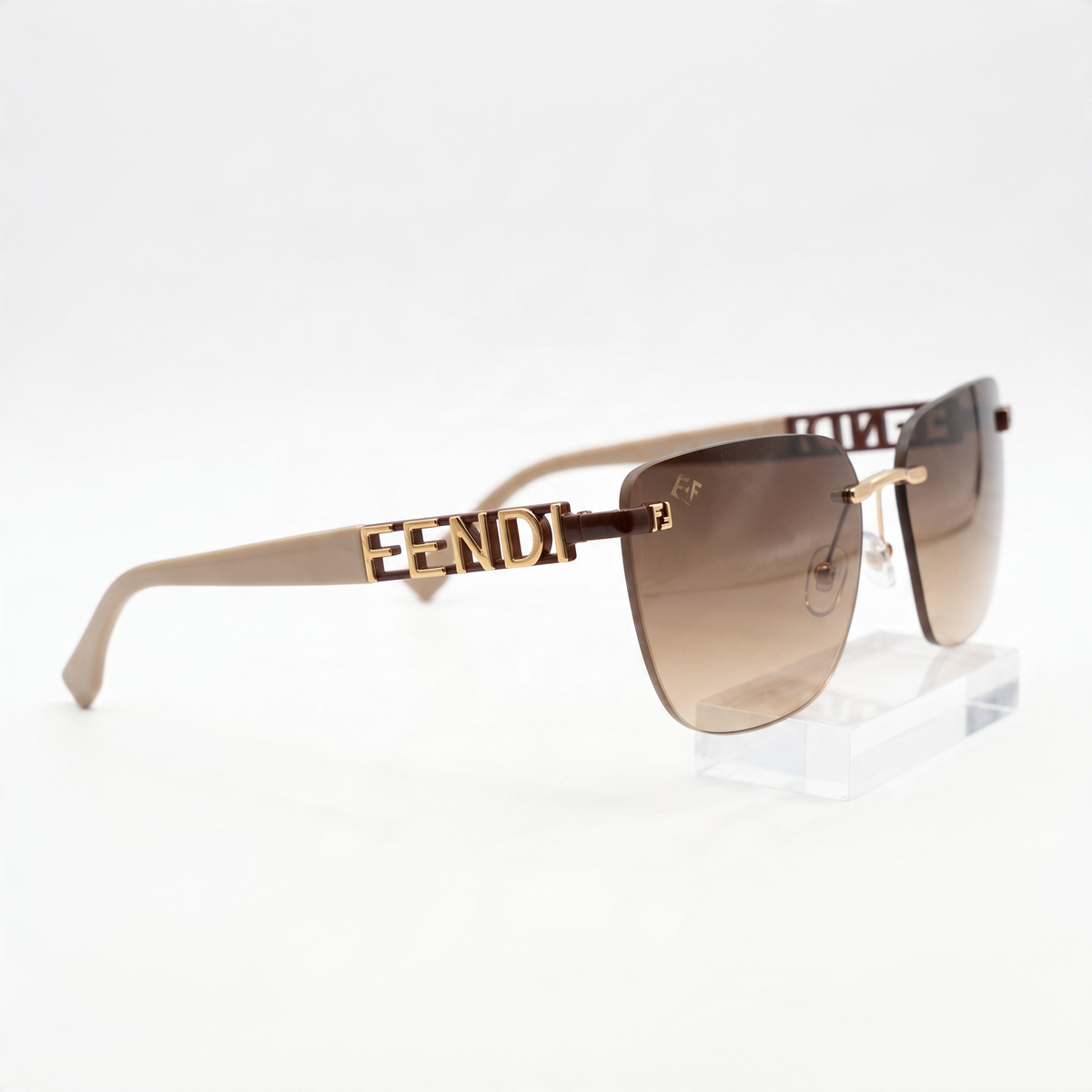 Fendi Gold Oval Sunglasses ✨ | Elegant Metal Frame Shades