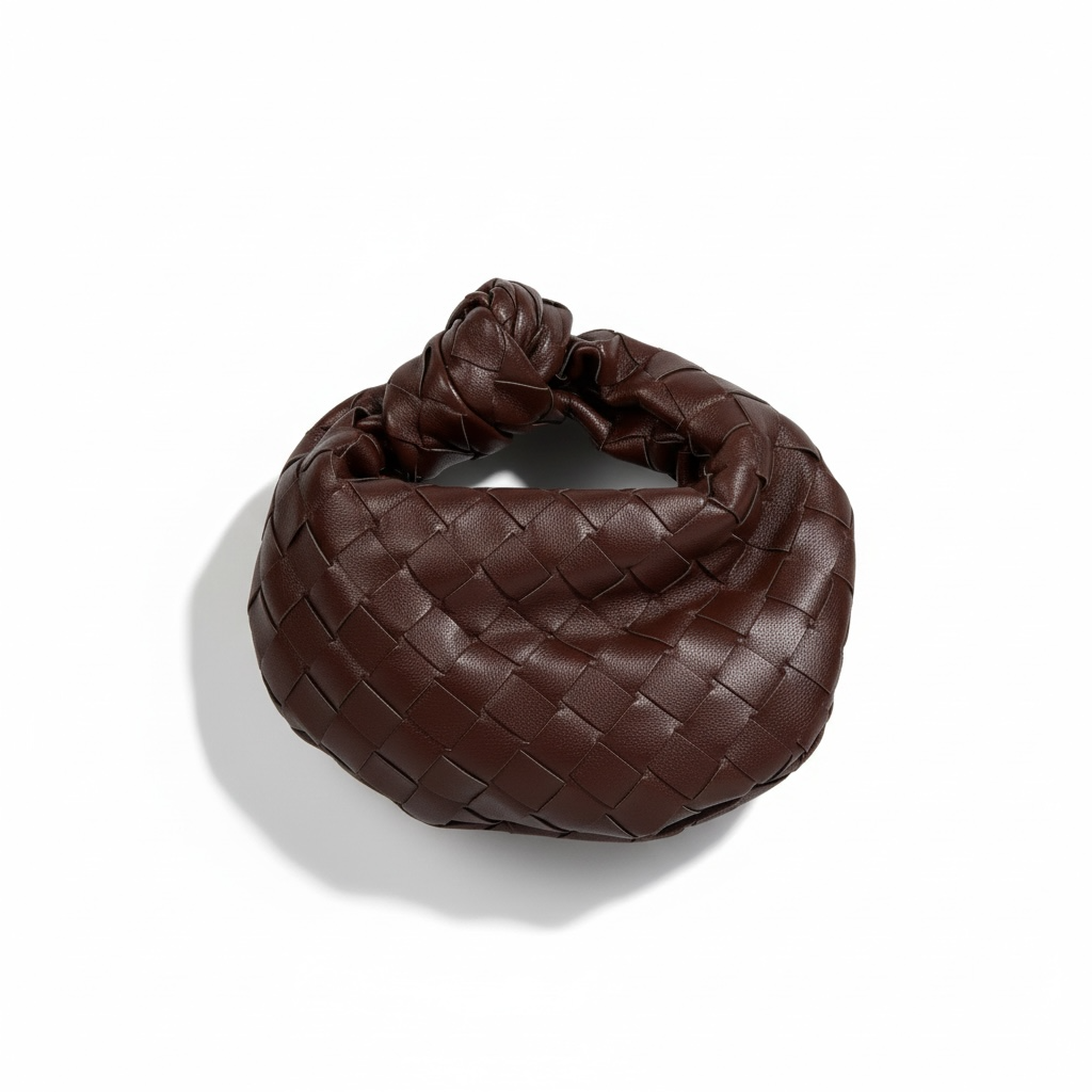 Bottega Veneta Knot Mini Bag 🤎✨ | Chocolate Brown Intrecciato Woven Leather