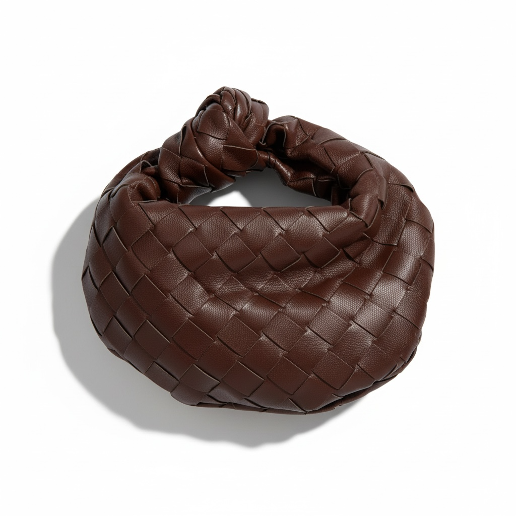 Bottega Veneta Knot Mini Bag 🤎✨ | Chocolate Brown Intrecciato Woven Leather
