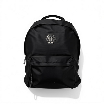 Philipp Plein Black Logo Backpack