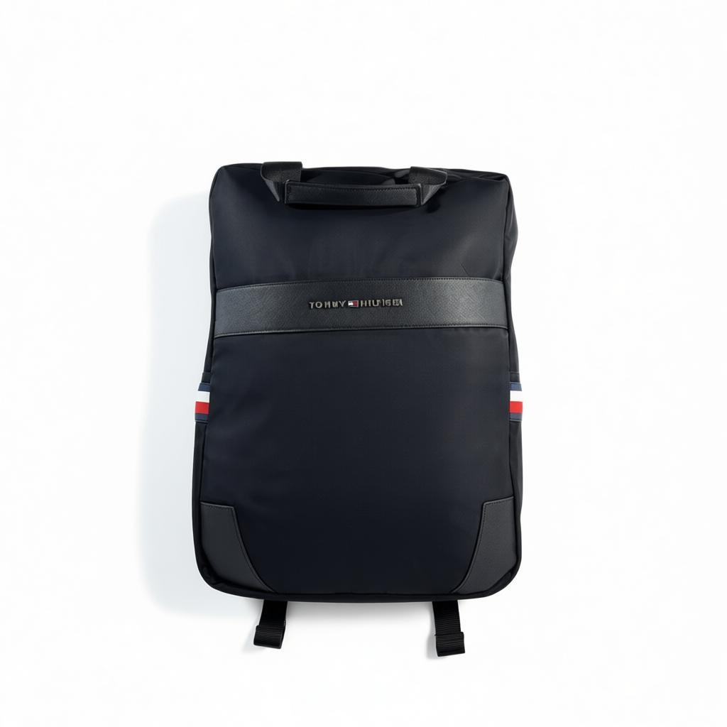 Tommy Hilfiger Black Backpack – Sleek Everyday & Travel Essential 🎒✨