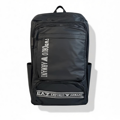 Emporio Armani EA7 Black Backpack 🎒 | Luxury Sporty Designer Bag for Everyday Style