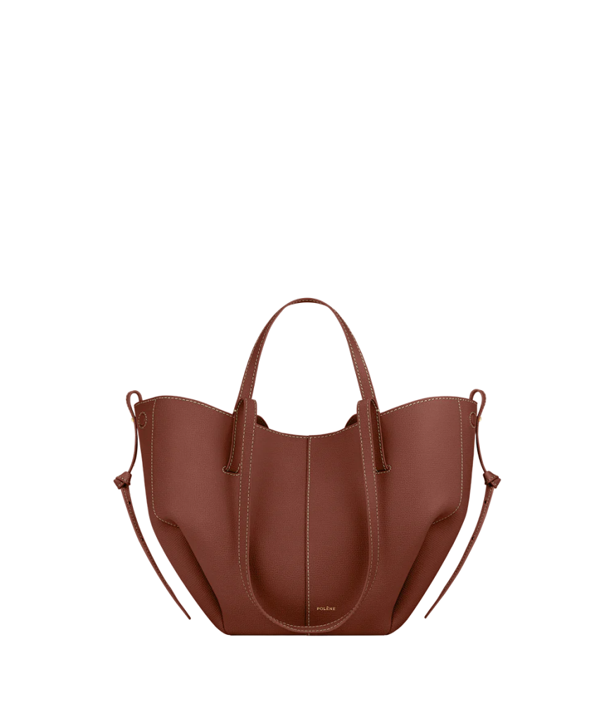 🔥 Polène Paris Inspired Tote Bag – Brown Minimalist Edition (with Pouch) 🔥