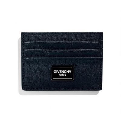🖤 Givenchy Paris Black Leather Card Holder – Refined Elegance, Parisian Edge
