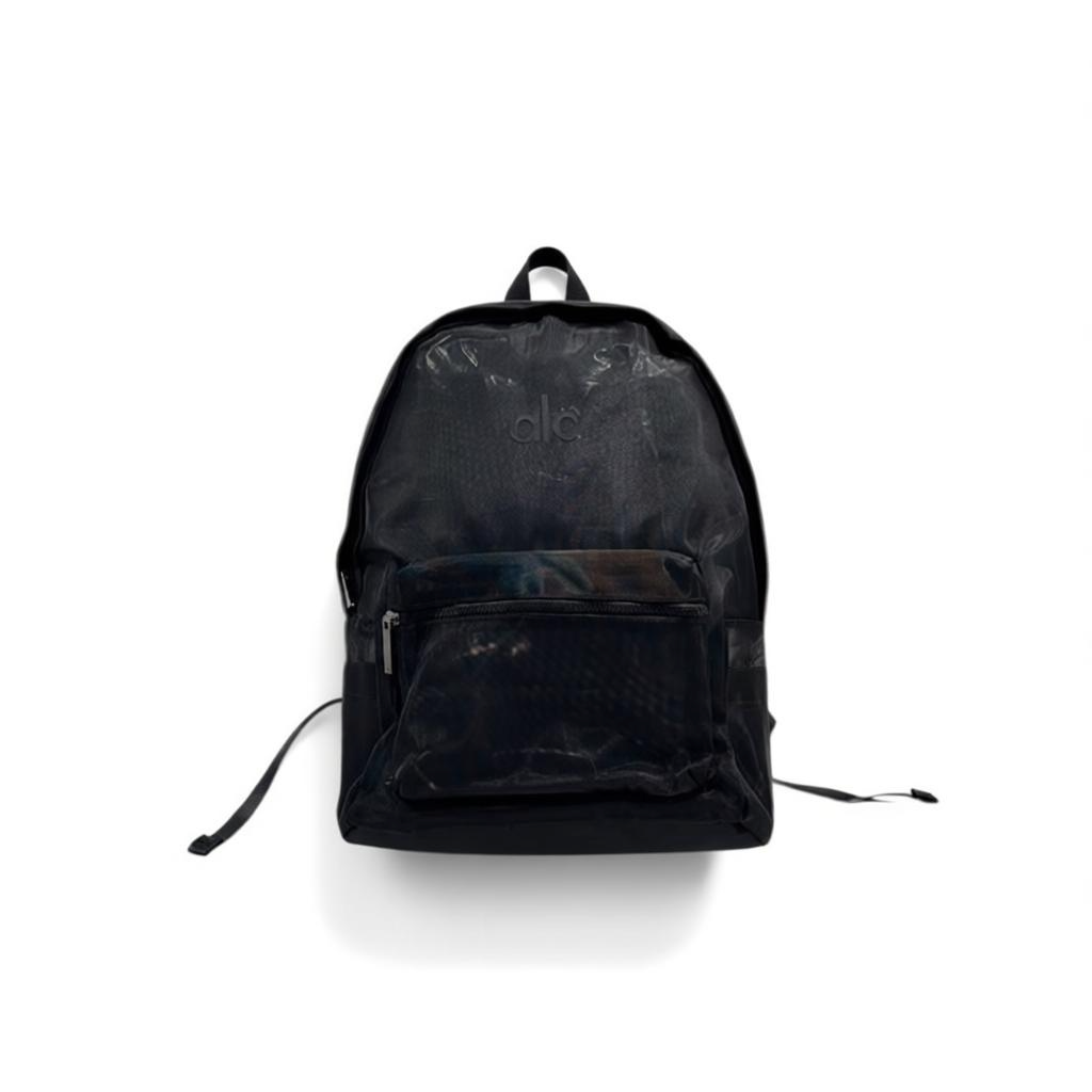 Alo Transparent Mesh Backpack – Midnight Black 🖤🎒