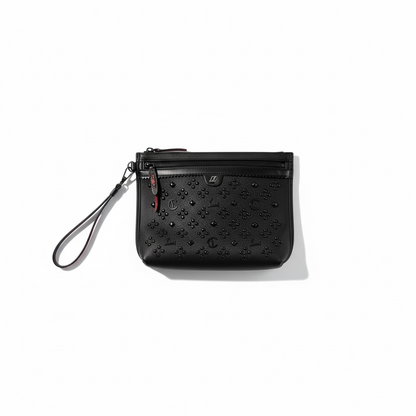 Christian Louboutin Black Studded Clutch 🖤✨ | Luxury Designer Wristlet Bag