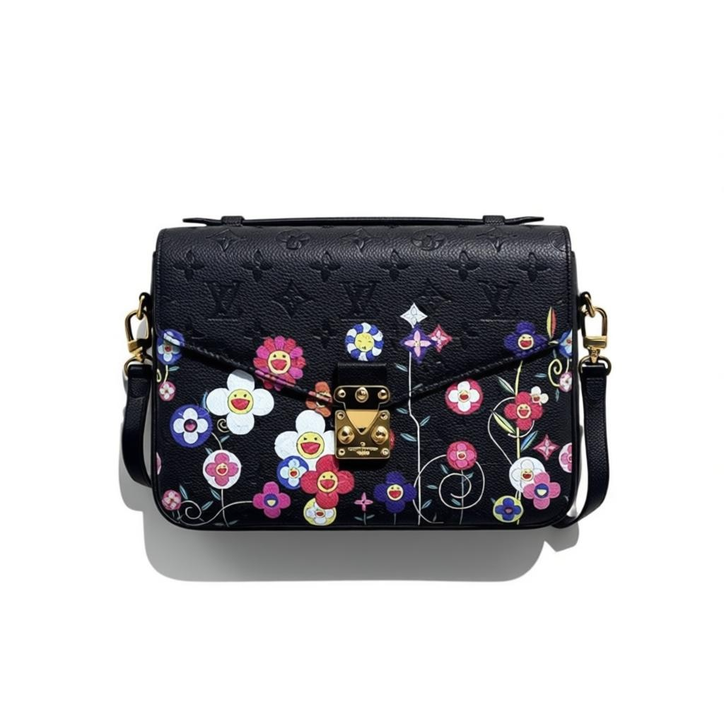 Louis Vuitton Black Floral Crossbody 🌸✨ | Limited Edition Art Series 🎨