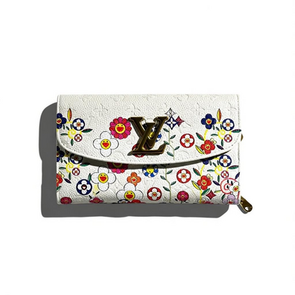 Louis Vuitton Flower Bloom White Wallet on Chain 🌼✨🌈