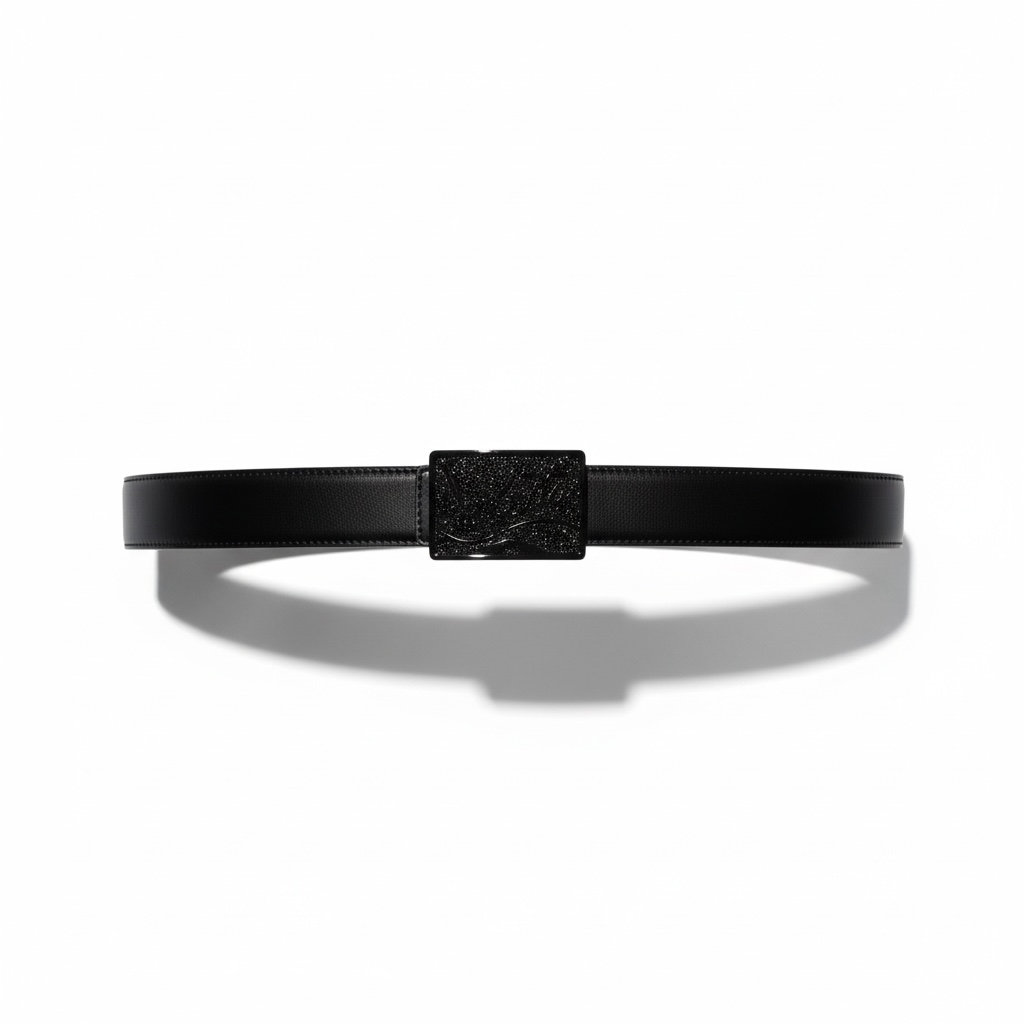 Christian Louboutin™ All-Black Crystal Belt 🖤 (130 cm | Noir Edition)