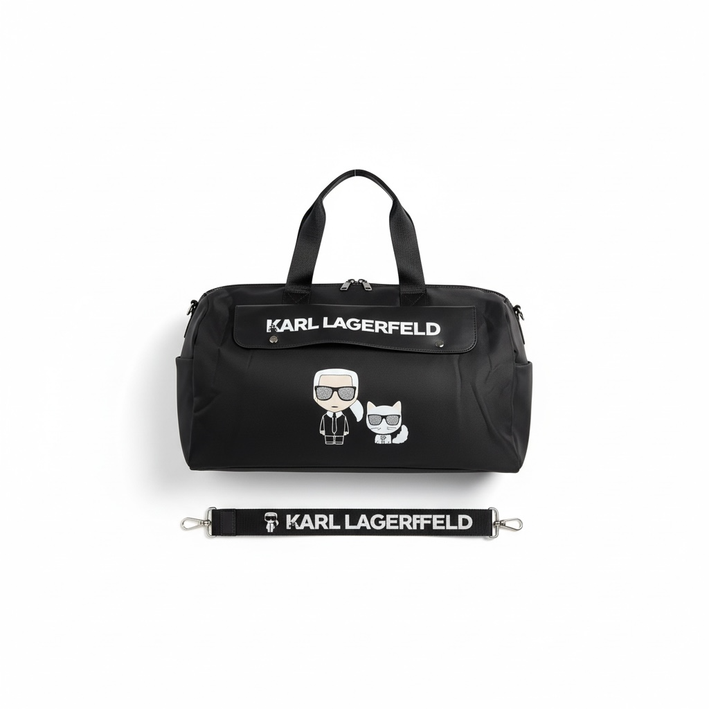 🖤 Karl Lagerfeld “Karl & Choupette” Duffle Bag — Limited Icon Edition 🖤
