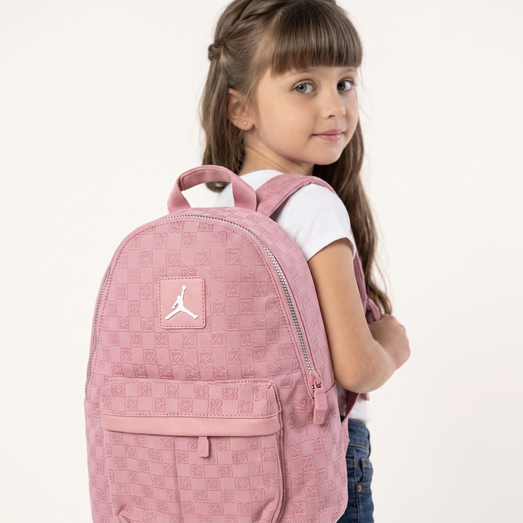 Jordan Luxe Monogram Backpack 🎒🌸 Blush Pink Edition