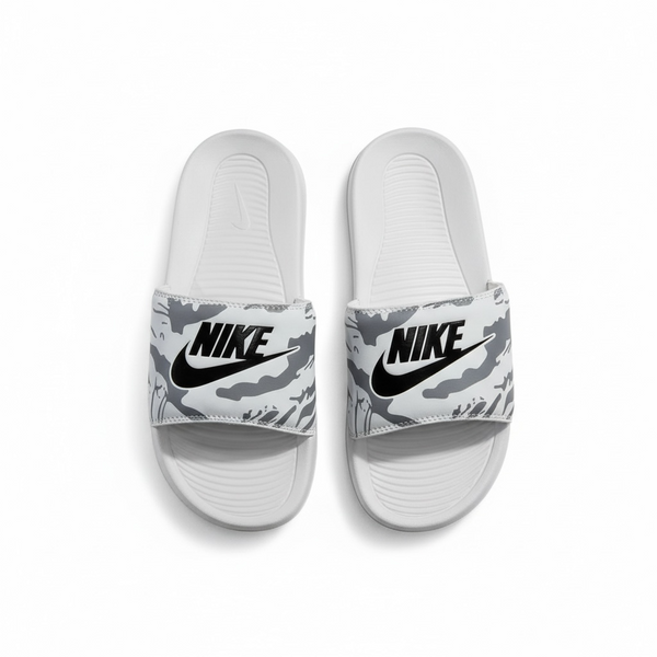 Nike White & Grey Camo Slides – Street Comfort Essential