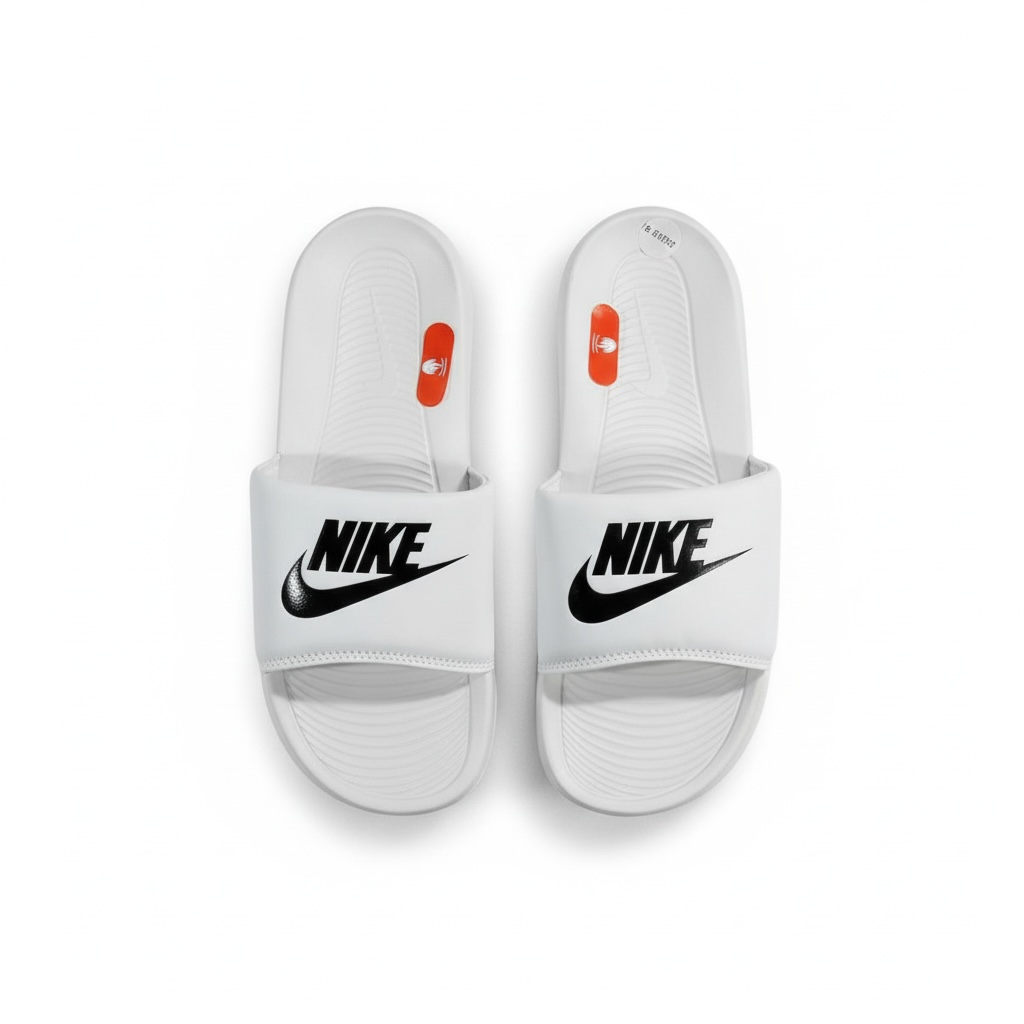 👟 Nike White Slides – Minimalist Comfort with Iconic Style