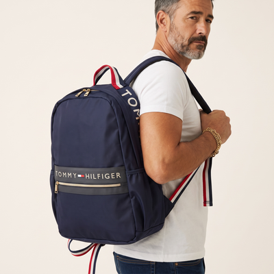 Tommy Hilfiger navy Backpack 🎒 | Classic Everyday Laptop & Travel Bag