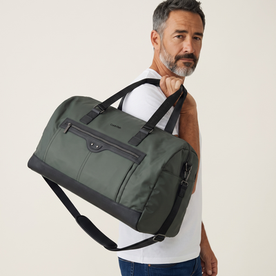 Calvin Klein Premium Weekender Duffel Bag – Olive Edition 🧳✨