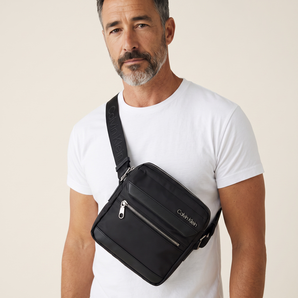 🖤 Calvin Klein Jeans Mini Crossbody Bag – Urban Utility with Neon Edge ⚡🎒